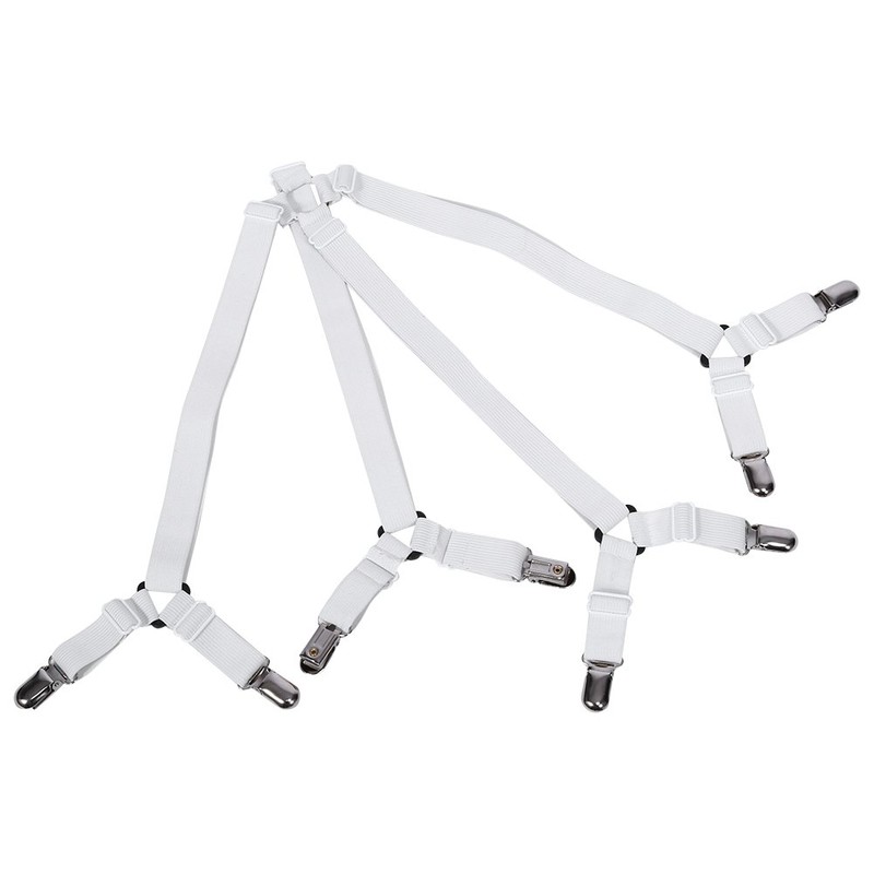 Fdit Bed Sheet Holder Straps High Elastic Band Adjustable Bedding