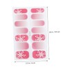 Baluue 3Pcs Flower Nail Stickers Full Cover Fake Nails for