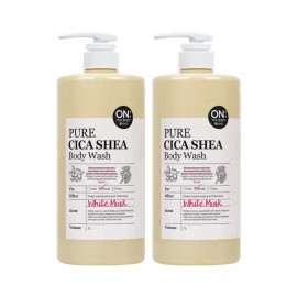 On The Body 온더바디 퓨어시카 바디워시 화이트머스크향 1L X 2개 On The Body Pure Cica Body Wash White Musk 1L x 2pcs