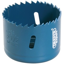 Draper 41085 Expert HSS Bi-Metal Holesaw Blade, 64mm, Blue
