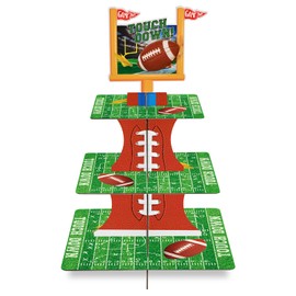 Gatherfun Gatherfun Football Touchdown Cupcake Stand - for Football Theme Birthday & Tailgate Party, Football Party Decorations