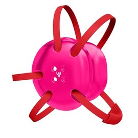 Great Call Athletics | Wrestling Classic Headgear Earguard Adult Grappling Head Gear Adjustable Ear Guards Varsity Red Straps (Pink w/ Varsity Red Straps)