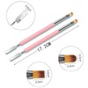 Nail Brushes, Pack of 2 Nail Art Brushes, Dual-Ended Polygel