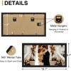 decorUhome 8x16 Picture Frames Collage Wall Decor, Display 3Pcs 5x7