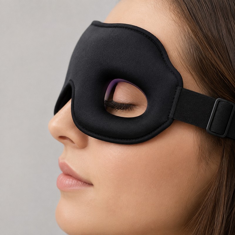 Lash-Friendly 3D Blackout Sleep Mask for Sleeping – Deep Eye