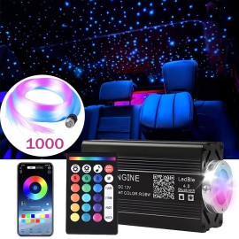 Unbranded 1000x Car Home Headliner Star Light Kit Roof Twinkle Ceiling Lights Fiber Optic