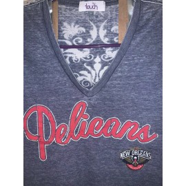 New Orleans Pelicans Sheer Gray T-shirt M