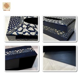 MadeTerraS Mother of Pearl Rectangle Tissue Box Holder Handmade 5.12x10.63x3.94