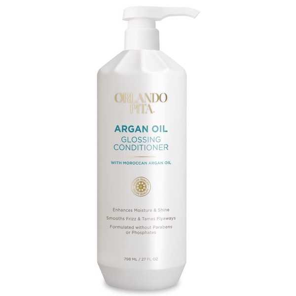 ORLANDO PITA Moroccan Argan Oil Glossing Conditioner, Moisturizing, Softening, & Shine-Enhancing for Smoother, More Manageable, & Overall Healthier Hair, 27 Fl Oz
