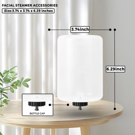 Water Jar for Professional Facial Steamer,1000ml Large Capacity Plastic Water Cup for Ozone Facial Steamer Professional Replacement