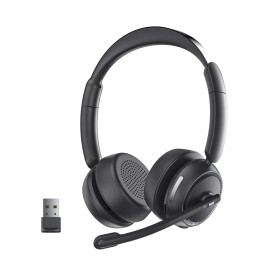 dytole Wireless Headset with Microphone for PC, Bluetooth Headset