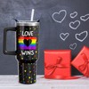 Sabobo Pride Rainbow Love Wins 40oz Tumblers with Handle and