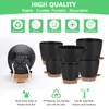 Self Watering Planter Set with Visual Water Level, 6Pack Small