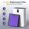 Cabiclean 3-in-1 H13 True HEPA Replacement Filters for MORENTO HY4866,