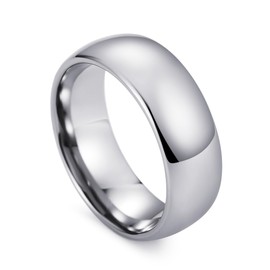 Tungsten Ring for Men and Women Tungsten Wedding Band OH-004 (4mm-silver, 7)