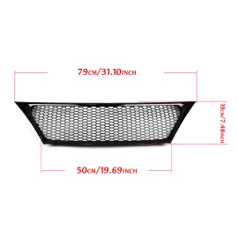 Gloss Black Front Bumper Upper Grille Grill Fit for Lexus IS250 2011-2013 2012Color: Black