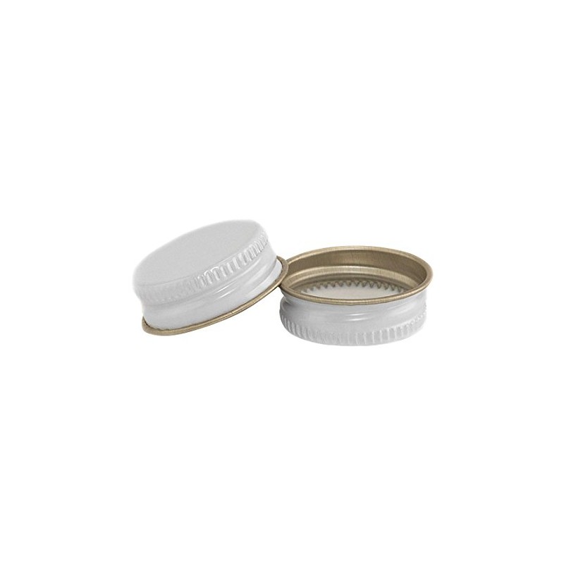North Mountain Supply - 28-WM-15 28mm White Metal Screw Caps