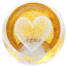 Gold Heart Paperweight