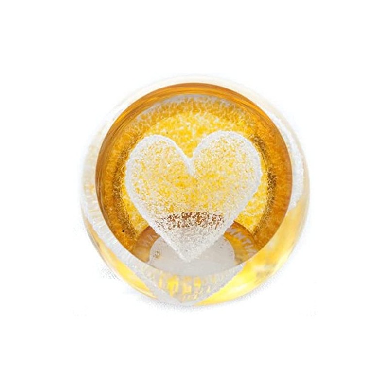 Gold Heart Paperweight