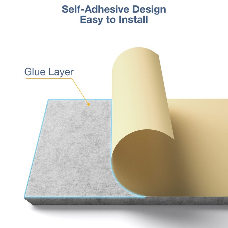 22 Pack Self Adhesive Acoustic Panels, 12" X 12" X