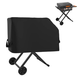 Griddle Cover for Blackstone 22” On The Go Scissor-Leg Griddle with Hood and Stand, Heavy Duty Waterproof Cover for Blackstone 1935 22inch Scissor Cart Griddle, Outdoor BBQ Grilling Cover