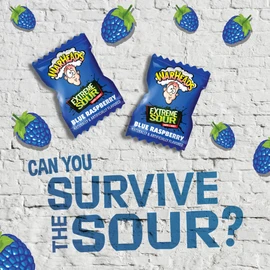 WARHEADS - Extreme Sour Hard Candy - Blue Raspberry Flavor - Perfect for Celebrations - 5 lb Bulk Bag