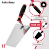 KOTARBAU® Professional Stainless Steel Trapezoidal Trowel Polished Soft 180 mm