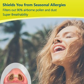 WoodyKnows WoodyKnows Allerscreen Nasal Filters, Model 2024, Seasonal and dust Allergies aid (L, 3 Nasal Filters+12 Replacements)