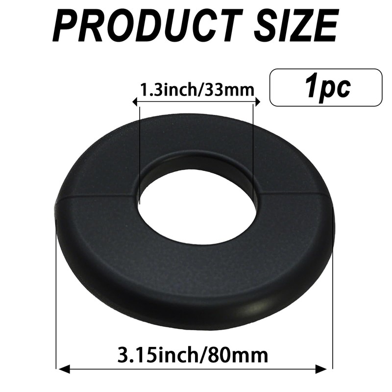 CAcoverVA Wall Split Flange 1 Piece, Pipe Cover Decoration Fit