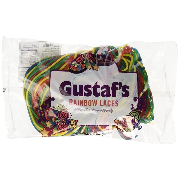 Gustaf's Rainbow Licorice Lace - 2 Lb. Bag