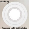 10 Pack Gloss White Goof Trim Ring for 6" Inch
