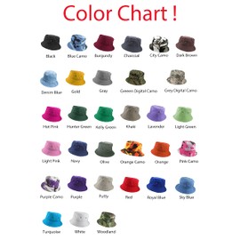 Gelante Solid Color 100% Cotton Bucket Hat for Women and Men Packable Travel Summer Beach Hat 1900-Red-L/XL