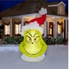 Grinch 10.5-ft LED Grinch Head Christmas Inflatable