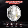 SHENKENUO For 2014-2015 GMC Sierra 1500 Fog lights Clear Bumper