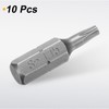 sourcing map 10pcs T15 Torx Screwdriver Bit 1/4" Hex Shank