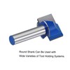 sourcing map 22mm Dia 8mm Shank Bottom Cleaning Router Bit,