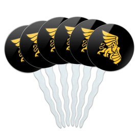 Missouri Western State University Secondary Logo Cupcake Picks Toppers Decoration Set of 6