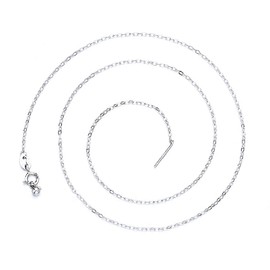WeddHuis High Quality Women's 925 Silver Necklace 45 cm Silver Chain Women's 925 without Pendant – Chain Silver 1.5 mm – Necklace Silver, silver
