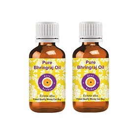 Deve Herbes Pure Bhringraj oil (Eclipta alba) (Pack of Two) 50ml X 2 (3.38 oz)