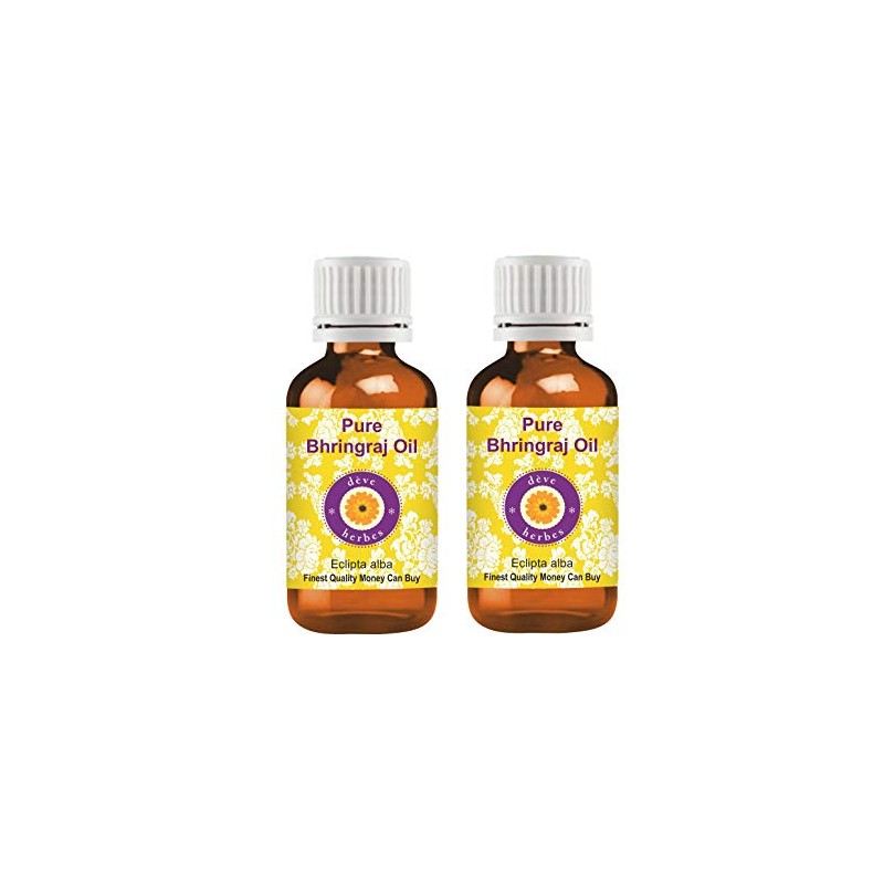Deve Herbes Pure Bhringraj oil (Eclipta alba) (Pack of Two)