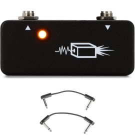 JHS Little Black Buffer Micro Buffer Pedal with EBS Patch Cables