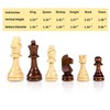 AMEROUS Wooden Chess Pieces Only, Tournament Staunton Wood Chessmen with