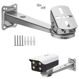 Ayicheyl Camera Mount, Stainless Steel, Wall or Ceiling Mount, Silver, 360° Adjustable for Indoor and Outdoor Security Cameras