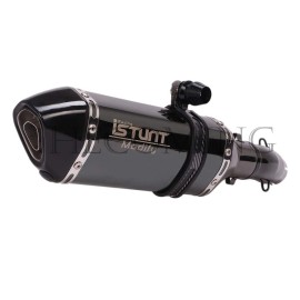 ISTUNT Ninja 500 Slip on Exhaust System For Kawasaki Ninja 400 Z400 Z500 18-2025 Baffle
