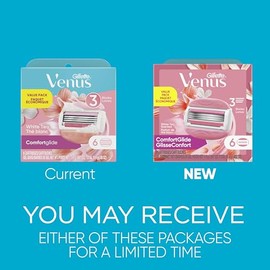Gillette Venus Gillette Venus ComfortGlide White Tea Women's Razor Blade Refills, 6 Count