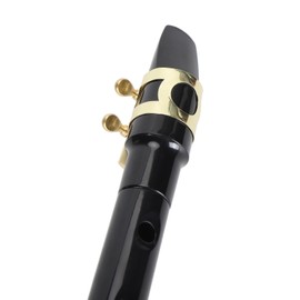 Pocket Saxophone with Alto Mouthpiece C Key Sax Kit Mini Woodwind Instrument for Beginners Breath Practice