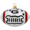 Georgia Bulldogs Football Blown Glass Ornament
