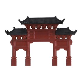 VANZACK Mini Pagoda Statue Garden Fairy Miniature Hexagon Pavilion Figurine Japanese Style Pagoda Lantern for Micro Landscape Yard Aquarium Bonsai Zen Garden Decoration