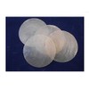 10 Capiz Shells White Round 3" (76 mm) No Holes