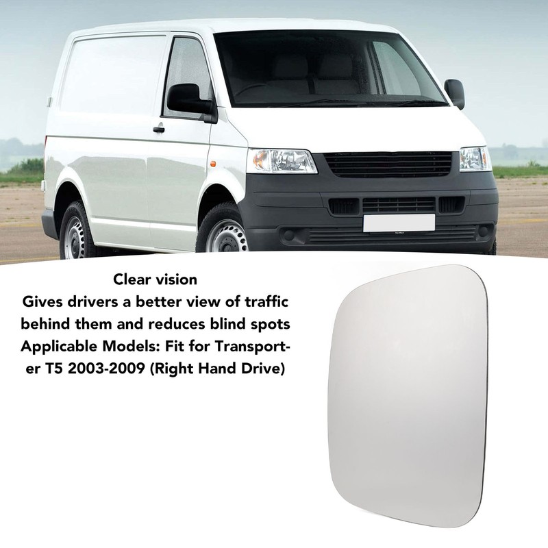 Rearview Mirror Glass Clear View Anti Fog UV Resistant Adjustable